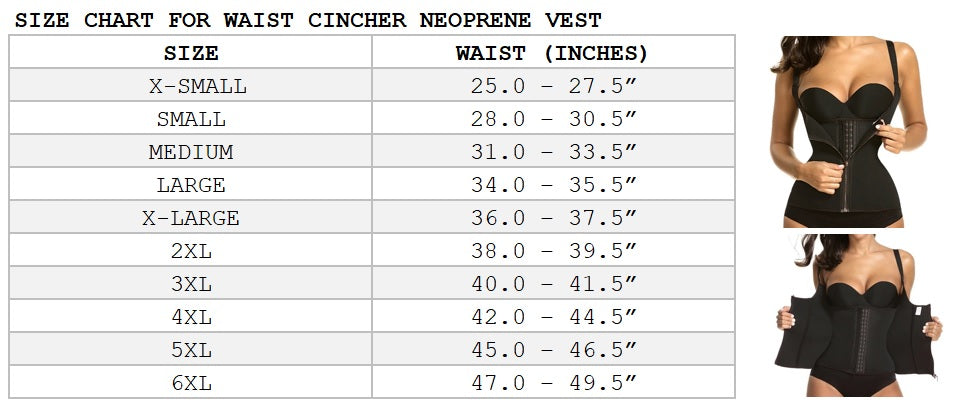 Waist Cincher Neoprene Vest – The Waist Experts