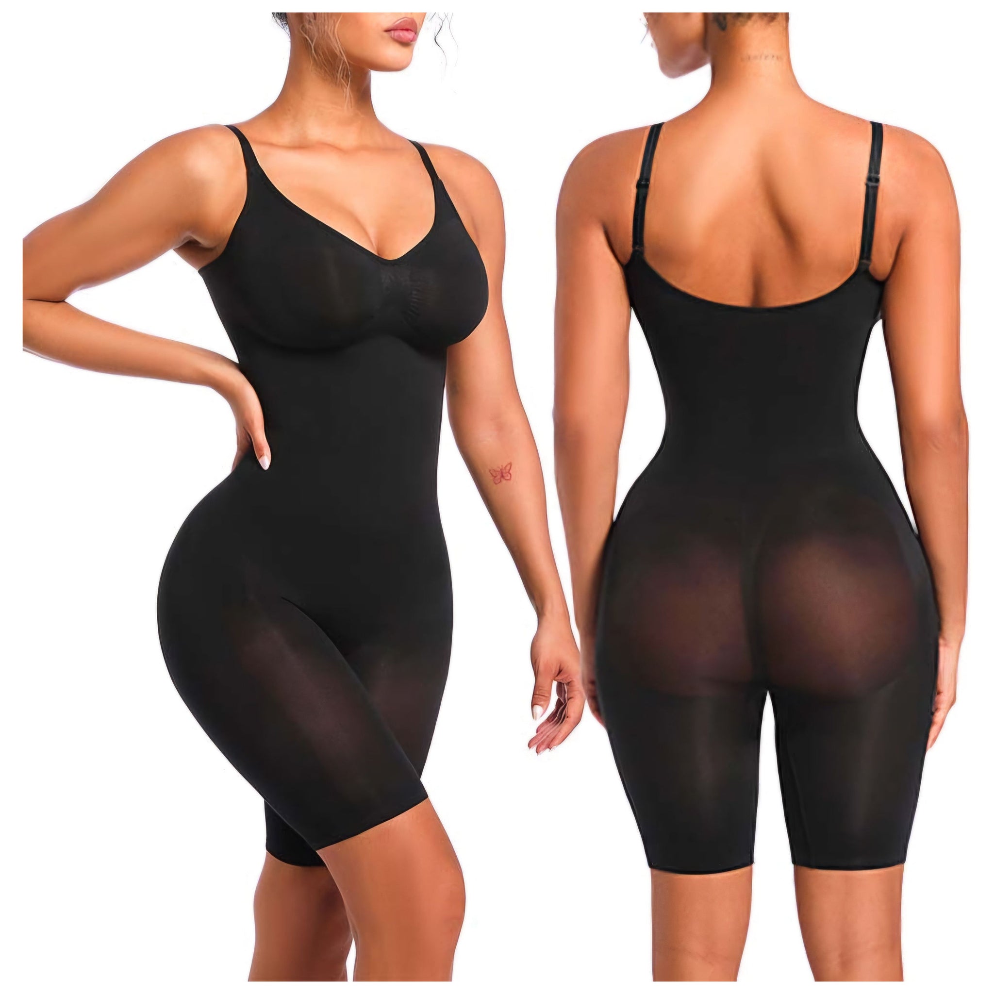 KUMAYES Shapewear Tummy Control High Waist Butt Lifting Shapewear Naadloze Body Shaper Dij Slimmer (Zwart, L KUMAYES Shapewear Tummy Control High Waist Butt Lifting Shapewear Naadloze Body Shaper Dij Slimmer (Zwart, L